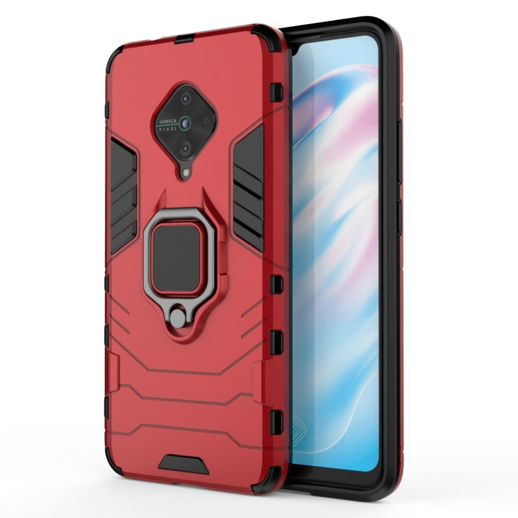 Shockproof PC + TPU Protective Case with Magnetic Ring Holder, For Vivo S5, For Vivo V17 / Y9s / S1 Pro, For Xiaomi Redmi Note 8T