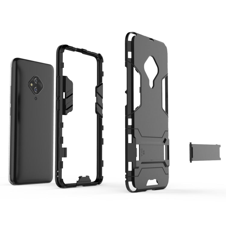 Shockproof PC + TPU Protective Case with Invisible Holder, For Vivo S5, For Vivo V17 / Y9s / S1 Pro, For Xiaomi Redmi Note 8T