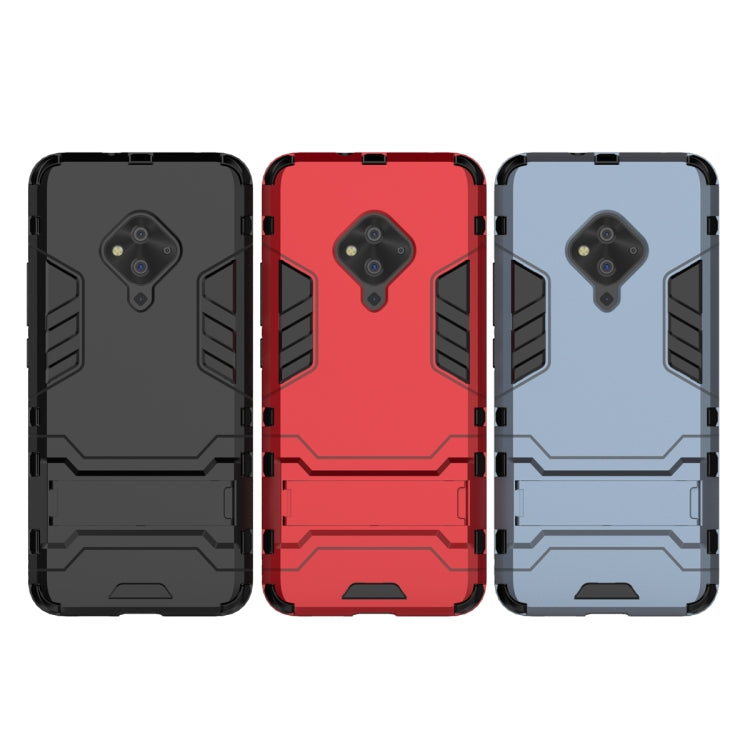 Shockproof PC + TPU Protective Case with Invisible Holder, For Vivo S5, For Vivo V17 / Y9s / S1 Pro, For Xiaomi Redmi Note 8T