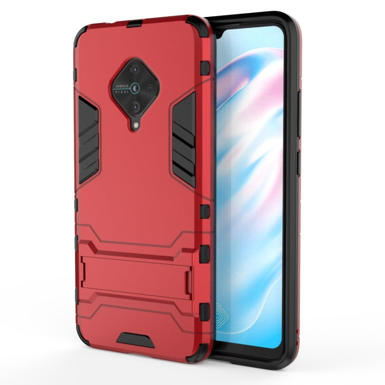 Shockproof PC + TPU Protective Case with Invisible Holder, For Vivo S5, For Vivo V17 / Y9s / S1 Pro, For Xiaomi Redmi Note 8T