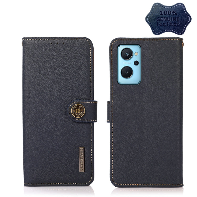 KHAZNEH Custer Genuine Leather RFID Phone Case, For Nokia C20 Plus, For OPPO Realme 9i, For OPPO Reno7 5G / Find X5 Lite, For Xiaomi Redmi Note 11 Pro 5G / 4G