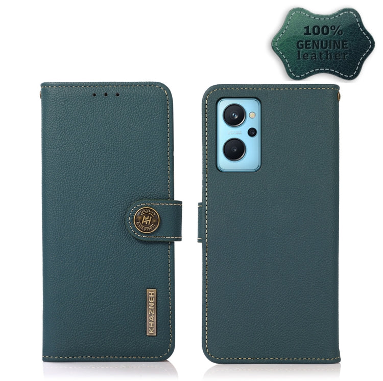 KHAZNEH Custer Genuine Leather RFID Phone Case, For Nokia C20 Plus, For OPPO Realme 9i, For OPPO Reno7 5G / Find X5 Lite, For Xiaomi Redmi Note 11 Pro 5G / 4G