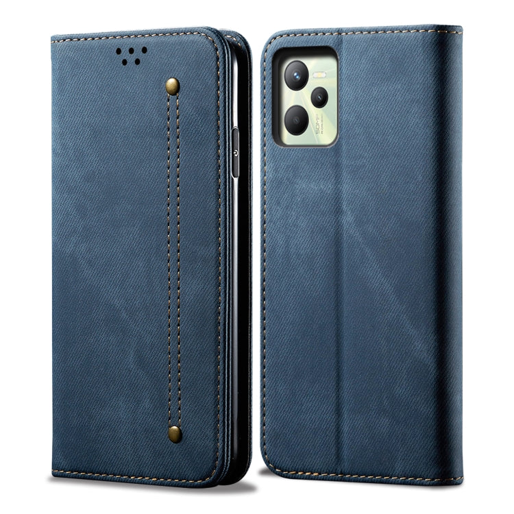 Denim Texture Casual Style Leather Phone Case