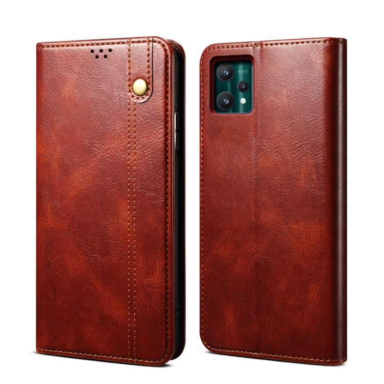 Simple Wax Crazy Horse Texture Horizontal Flip Leather Phone Case with Card Slots &amp; Holder