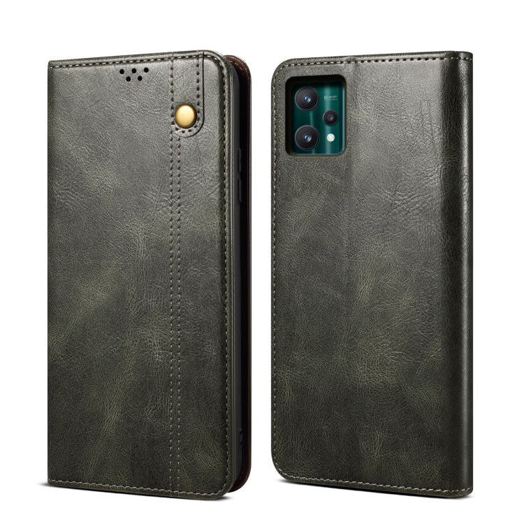 Simple Wax Crazy Horse Texture Horizontal Flip Leather Phone Case with Card Slots &amp; Holder