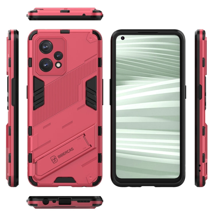 Punk Armor 2 in 1 PC + TPU Shockproof Phone Case with Invisible Holder, For Realme 9 Pro+, For OPPO Realme 9 Pro, For Realme 9 Pro