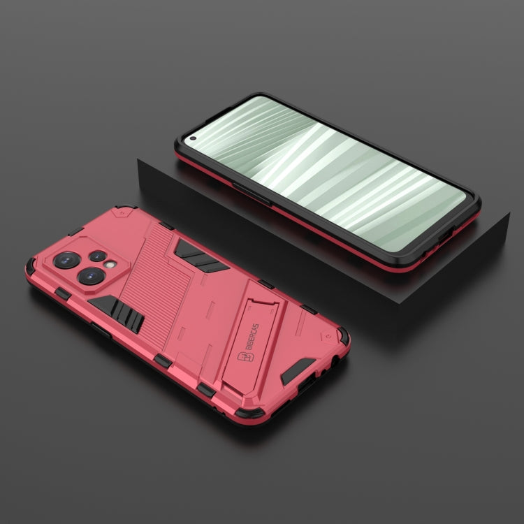 Punk Armor 2 in 1 PC + TPU Shockproof Phone Case with Invisible Holder