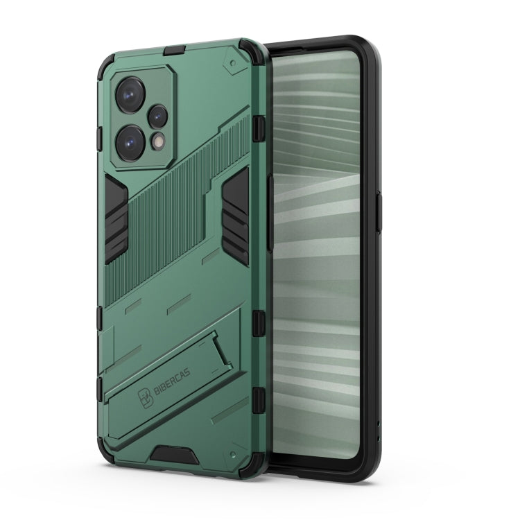 Punk Armor 2 in 1 PC + TPU Shockproof Phone Case with Invisible Holder, For Realme 9 Pro+, For OPPO Realme 9 Pro, For Realme 9 Pro