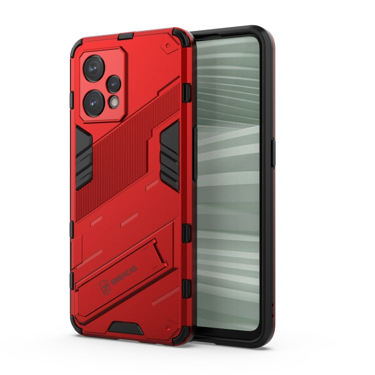 Punk Armor 2 in 1 PC + TPU Shockproof Phone Case with Invisible Holder, For Realme 9 Pro+, For OPPO Realme 9 Pro, For Realme 9 Pro