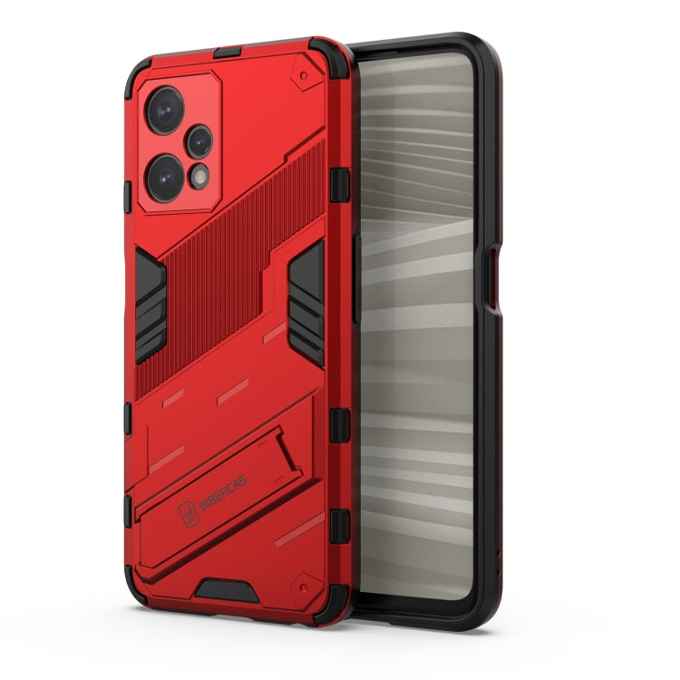 Punk Armor 2 in 1 PC + TPU Shockproof Phone Case with Invisible Holder, For Realme 9 Pro+, For OPPO Realme 9 Pro, For Realme 9 Pro