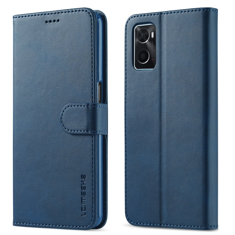 LC.IMEEKE Calf Texture Leather Phone Case, For OPPO Realme 9i / A36 / A76