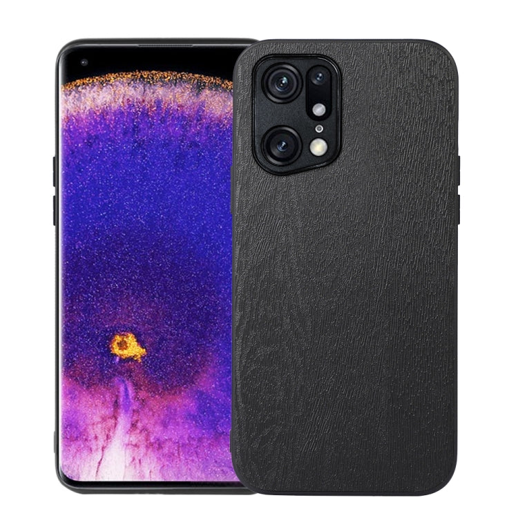 Wood Texture PU Phone Case, For OPPO Find X5 Pro, For OPPO Find N