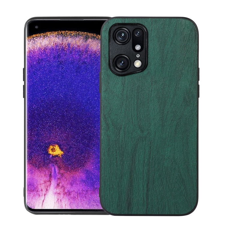 Wood Texture PU Phone Case, For OPPO Find X5 Pro, For OPPO Find N