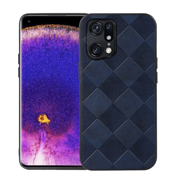 Weave Plaid PU Phone Case, For OPPO Find X5 Pro, For OPPO Find N