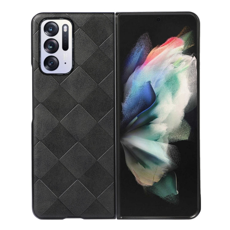 Weave Plaid PU Phone Case, For OPPO Find X5 Pro, For OPPO Find N