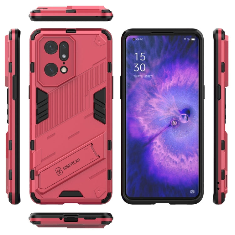 Punk Armor 2 in 1 PC + TPU Shockproof Phone Case with Invisible Holder