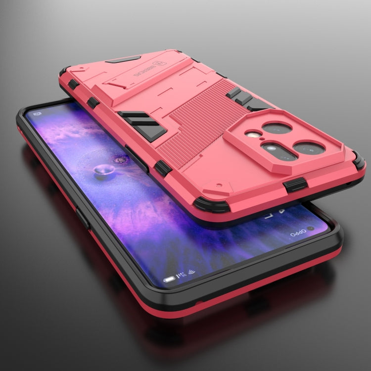 Punk Armor 2 in 1 PC + TPU Shockproof Phone Case with Invisible Holder