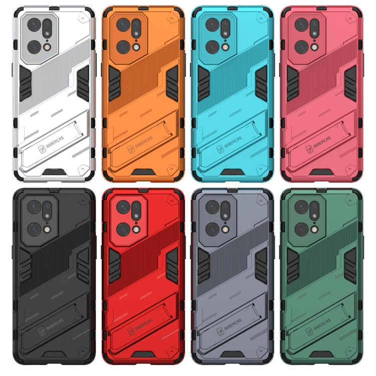 Punk Armor 2 in 1 PC + TPU Shockproof Phone Case with Invisible Holder, For OPPO Find X5 Pro, For OPPO Find X5, For Honor 60 SE