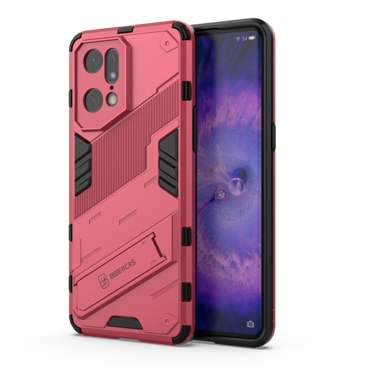 Punk Armor 2 in 1 PC + TPU Shockproof Phone Case with Invisible Holder