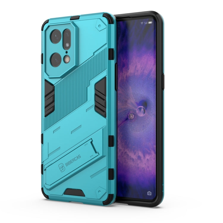 Punk Armor 2 in 1 PC + TPU Shockproof Phone Case with Invisible Holder