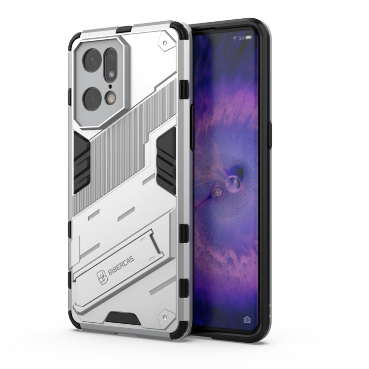 Punk Armor 2 in 1 PC + TPU Shockproof Phone Case with Invisible Holder