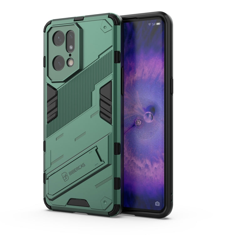 Punk Armor 2 in 1 PC + TPU Shockproof Phone Case with Invisible Holder, For OPPO Find X5 Pro, For OPPO Find X5, For Honor 60 SE