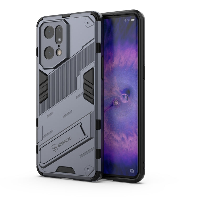 Punk Armor 2 in 1 PC + TPU Shockproof Phone Case with Invisible Holder