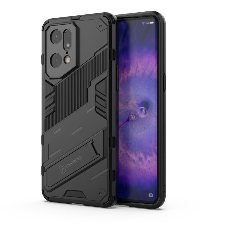 Punk Armor 2 in 1 PC + TPU Shockproof Phone Case with Invisible Holder, For OPPO Find X5 Pro, For OPPO Find X5, For Honor 60 SE