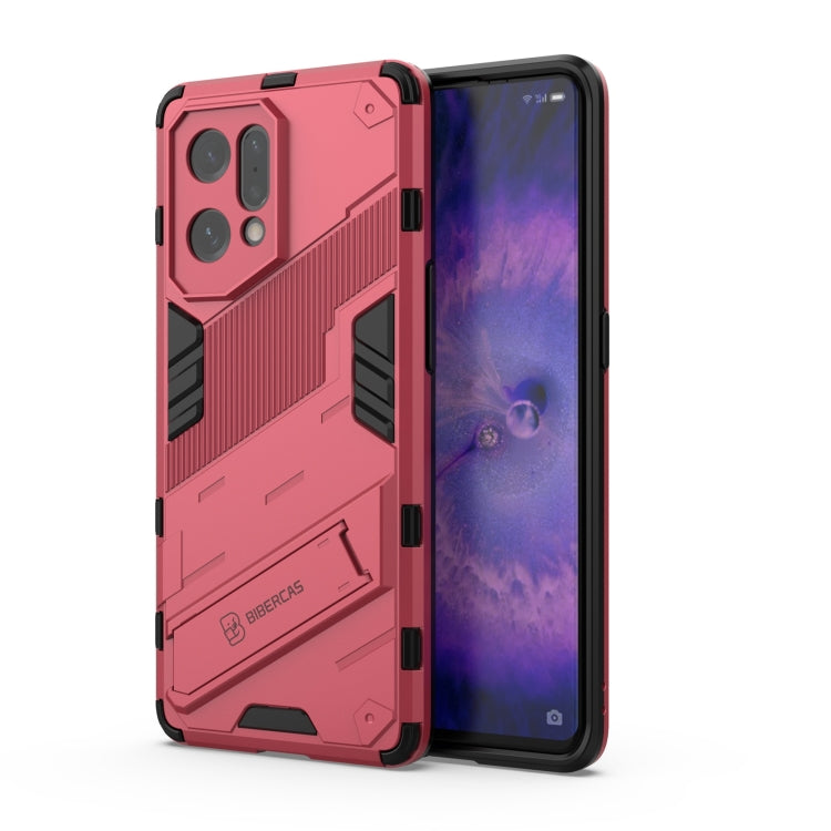 Punk Armor 2 in 1 PC + TPU Shockproof Phone Case with Invisible Holder
