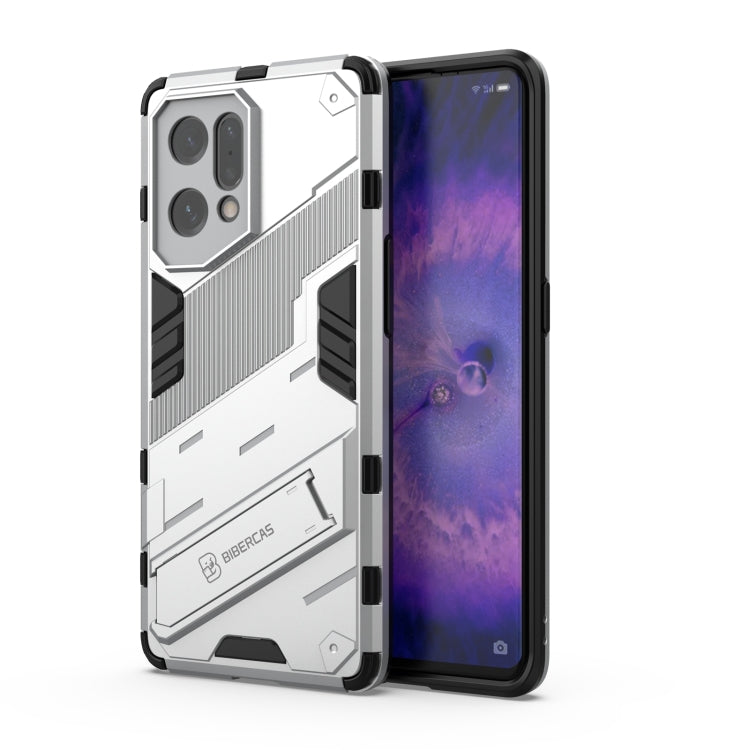 Punk Armor 2 in 1 PC + TPU Shockproof Phone Case with Invisible Holder