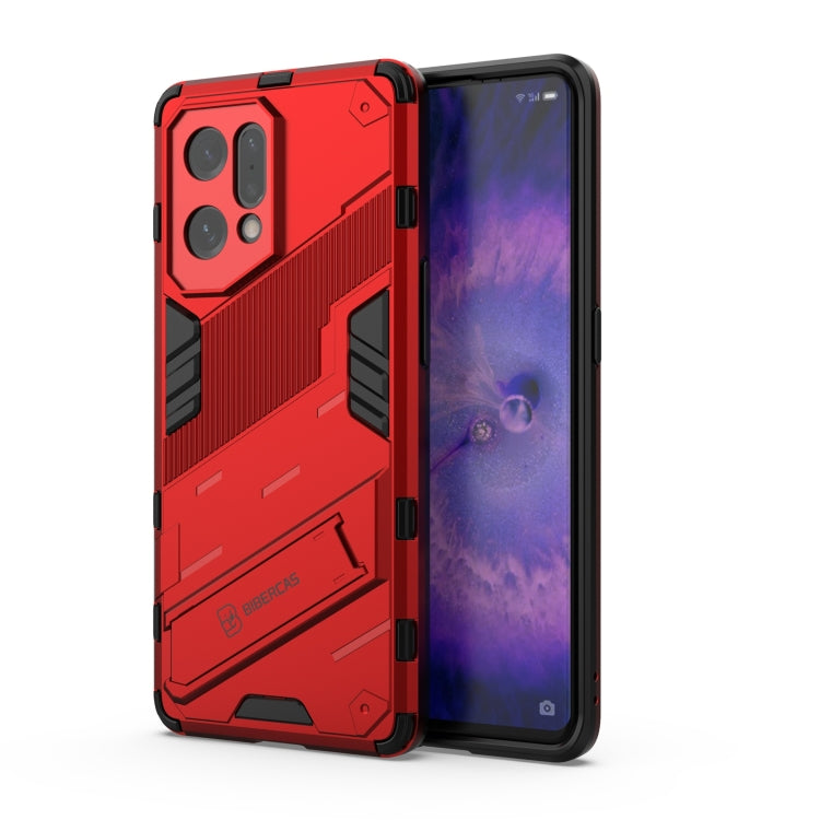 Punk Armor 2 in 1 PC + TPU Shockproof Phone Case with Invisible Holder, For OPPO Find X5 Pro, For OPPO Find X5, For Honor 60 SE