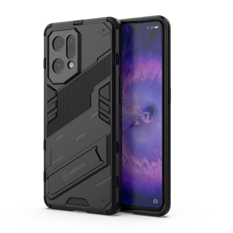 Punk Armor 2 in 1 PC + TPU Shockproof Phone Case with Invisible Holder, For OPPO Find X5 Pro, For OPPO Find X5, For Honor 60 SE