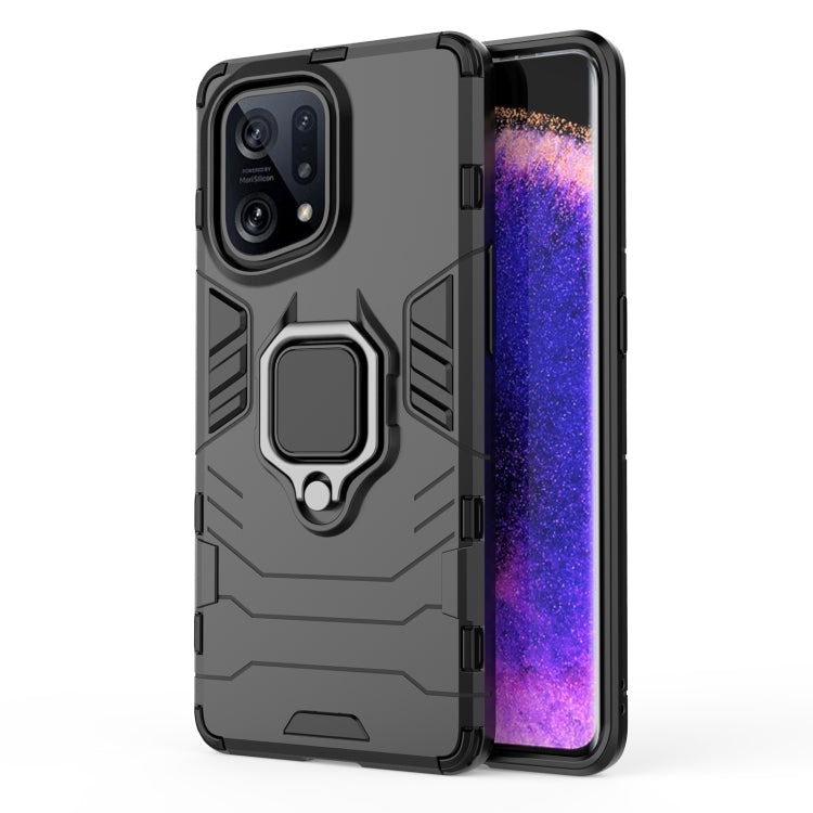 Shockproof PC + TPU Protective Phone Case with Magnetic Ring Holder, For OPPO Find X5, For Realme C35