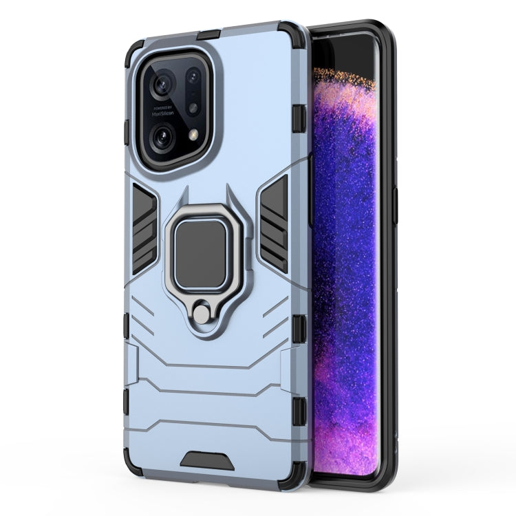 Shockproof PC + TPU Protective Phone Case with Magnetic Ring Holder, For OPPO Find X5, For Realme C35