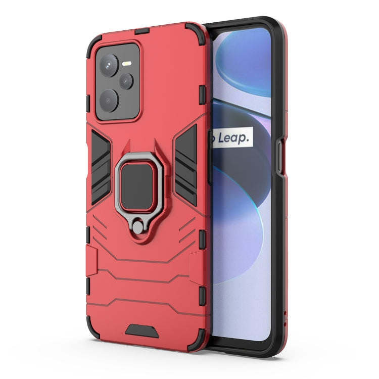 Shockproof PC + TPU Protective Phone Case with Magnetic Ring Holder, For OPPO Find X5, For Realme C35