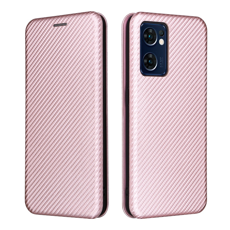 Carbon Fiber Texture Magnetic Leather Phone Case