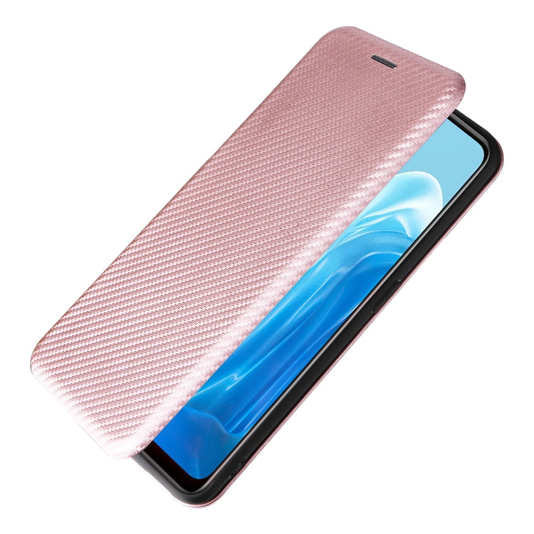 Carbon Fiber Texture Magnetic Leather Phone Case