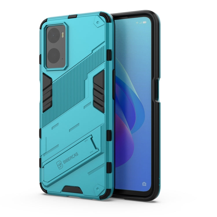 Punk Armor PC + TPU Phone Case with Holder, For OPPO A36 4G (China) / Realme 9i