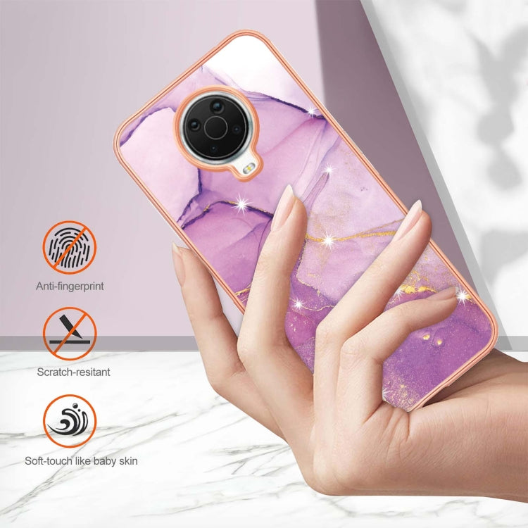 Electroplating Marble Pattern Dual-side IMD TPU Phone Case, For Nokia G20 / G10, For Nokia G21 / G11, For Realme 9 Pro+, For Realme 9 Pro, For Realme 9i