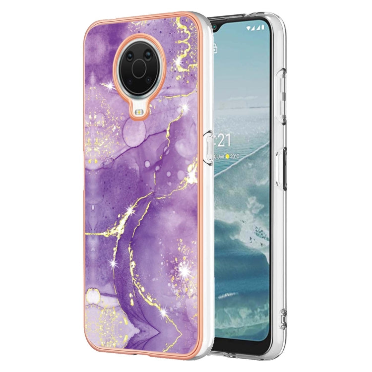 Electroplating Marble Pattern Dual-side IMD TPU Phone Case, For Nokia G20 / G10, For Nokia G21 / G11, For Realme 9 Pro+, For Realme 9 Pro, For Realme 9i