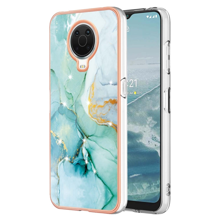 Electroplating Marble Pattern Dual-side IMD TPU Phone Case, For Nokia G20 / G10, For Nokia G21 / G11, For Realme 9 Pro+, For Realme 9 Pro, For Realme 9i