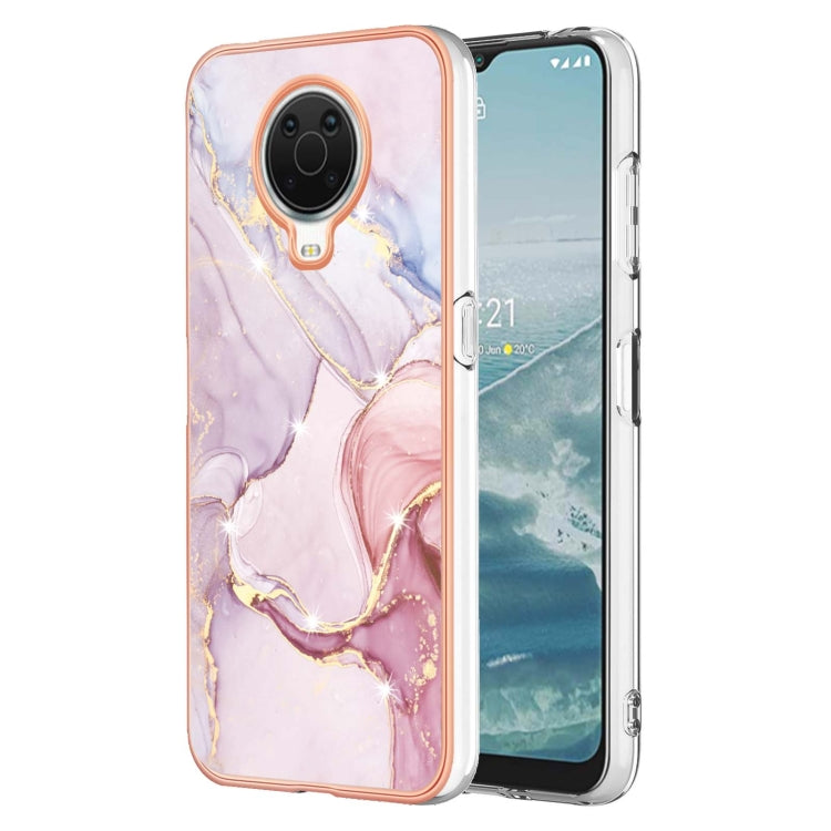 Electroplating Marble Pattern Dual-side IMD TPU Phone Case, For Nokia G20 / G10, For Nokia G21 / G11, For Realme 9 Pro+, For Realme 9 Pro, For Realme 9i