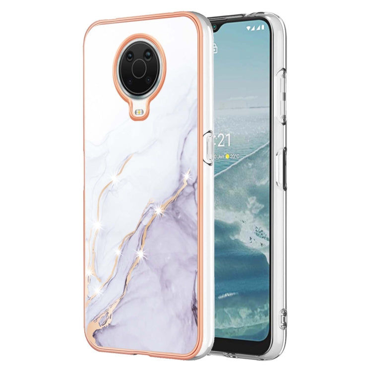 Electroplating Marble Pattern Dual-side IMD TPU Phone Case, For Nokia G20 / G10, For Nokia G21 / G11, For Realme 9 Pro+, For Realme 9 Pro, For Realme 9i