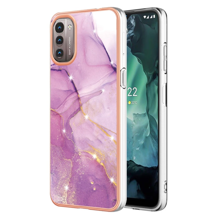 Electroplating Marble Pattern Dual-side IMD TPU Phone Case, For Nokia G20 / G10, For Nokia G21 / G11, For Realme 9 Pro+, For Realme 9 Pro, For Realme 9i