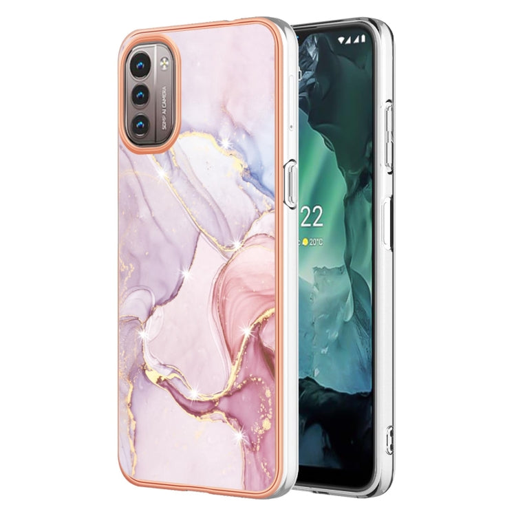 Electroplating Marble Pattern Dual-side IMD TPU Phone Case, For Nokia G20 / G10, For Nokia G21 / G11, For Realme 9 Pro+, For Realme 9 Pro, For Realme 9i