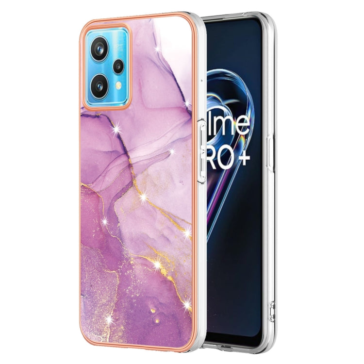 Electroplating Marble Pattern Dual-side IMD TPU Phone Case, For Nokia G20 / G10, For Nokia G21 / G11, For Realme 9 Pro+, For Realme 9 Pro, For Realme 9i