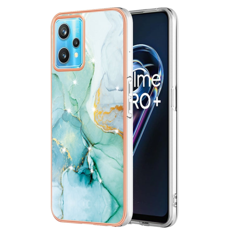 Electroplating Marble Pattern Dual-side IMD TPU Phone Case, For Nokia G20 / G10, For Nokia G21 / G11, For Realme 9 Pro+, For Realme 9 Pro, For Realme 9i