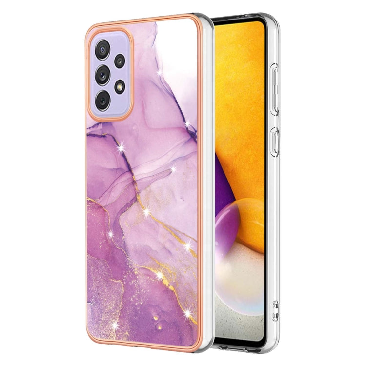 Electroplating Marble Pattern Dual-side IMD TPU Phone Case, For Samsung Galaxy A13 4G, For Samsung Galaxy A23 4G / 5G