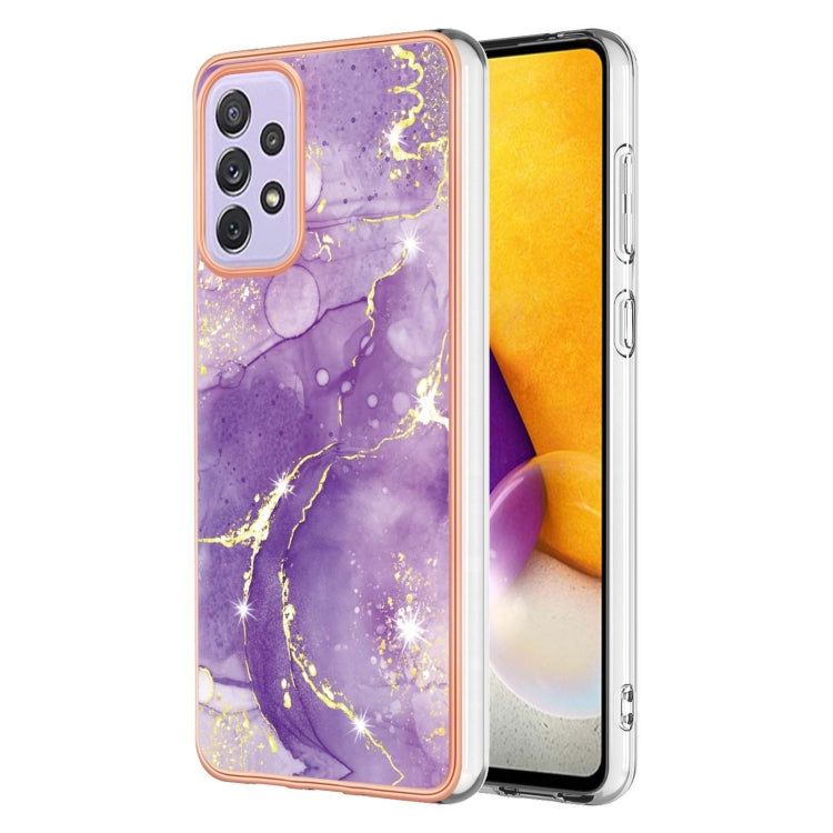 Electroplating Marble Pattern Dual-side IMD TPU Phone Case, For Samsung Galaxy A13 4G, For Samsung Galaxy A23 4G / 5G