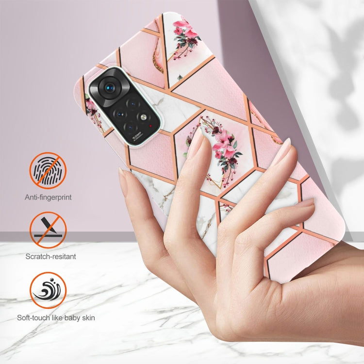 Splicing Marble Flower Pattern TPU Phone Case, For Xiaomi Redmi Note 11S/ Note 11 4G, For Samsung Galaxy A73 5G